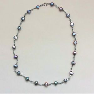 Peacock Freshwater Pearl Sterling Silver Necklace
